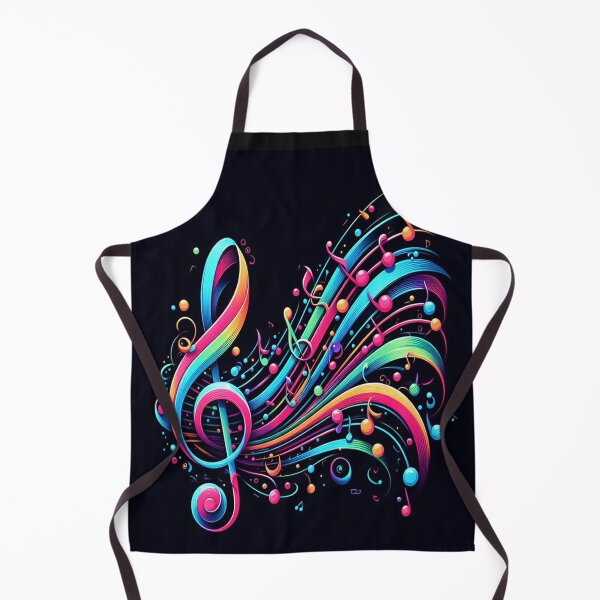 Item preview, Colorful Treble Spreading Music Everywhere AI Generated designed and sold by BrightrDayMusicArt.
