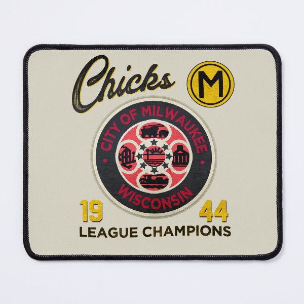 Item preview, Milwaukee Chicks • AAGPBL Patch • Milwaukee, Wisconsin designed and sold by MKE Rhine Maiden • Grumble Services, LLC..