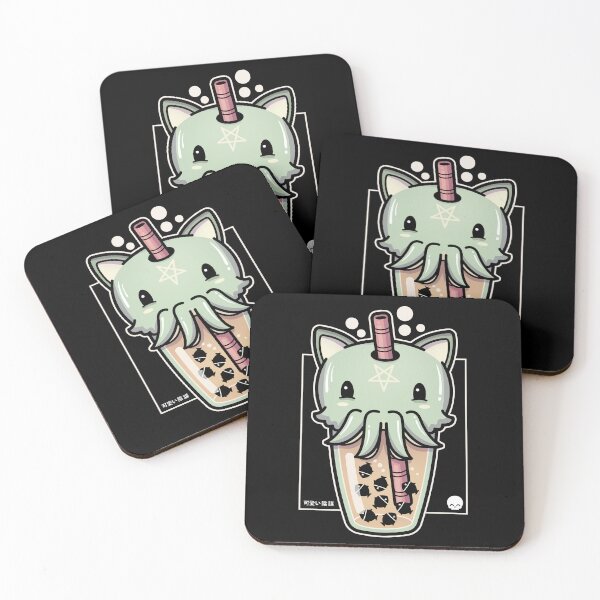 Item preview, Cthulhu Cat Boba Buddies - Kawaii Krypt designed and sold by KawaiiKrypt.