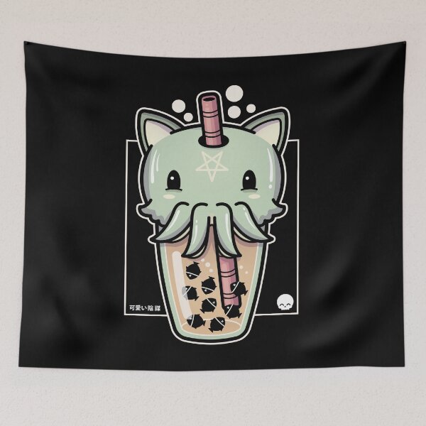 Item preview, Cthulhu Cat Boba Buddies - Kawaii Krypt designed and sold by KawaiiKrypt.