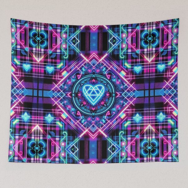 Item preview, Blacklight Punky Tartan designed and sold by Vkinsify.