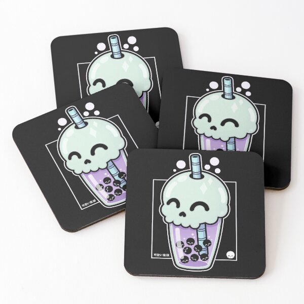 Item preview, Skull Boba Buddies - Kawaii Krypt designed and sold by KawaiiKrypt.