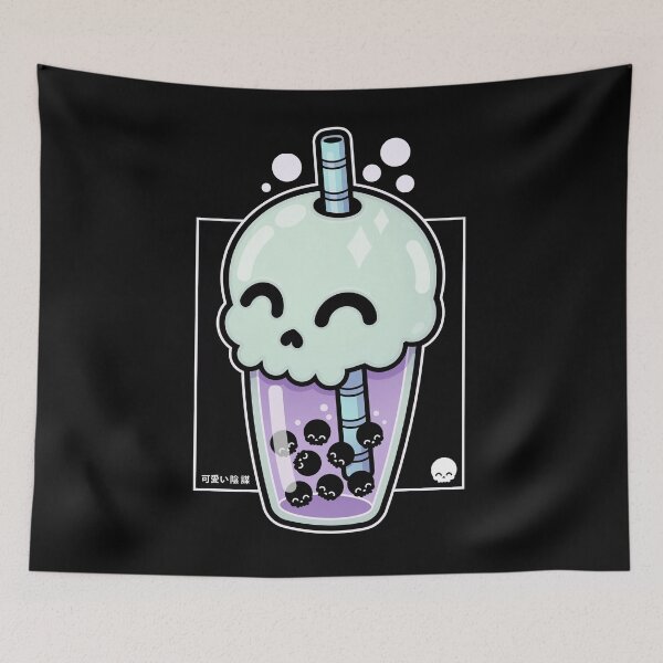 Item preview, Skull Boba Buddies - Kawaii Krypt designed and sold by KawaiiKrypt.