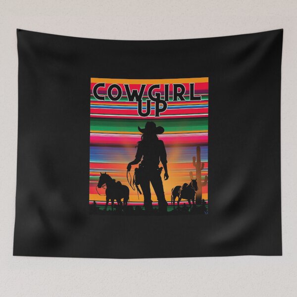 Item preview, Serape Desert Cowgirl Up designed and sold by AlienOccupation.