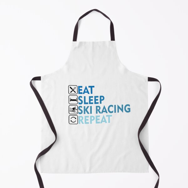 Item preview, Eat Sleep Ski Racing Repeat designed and sold by Domiska.