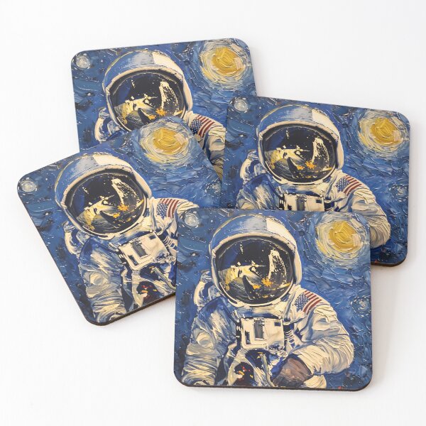 Item preview, Astronaut | Painting in the style of Vincent van Gogh designed and sold by ComicsFactory.