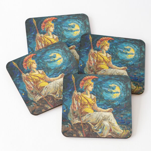 Item preview, Athena | Painting in the style of Vincent van Gogh designed and sold by ComicsFactory.