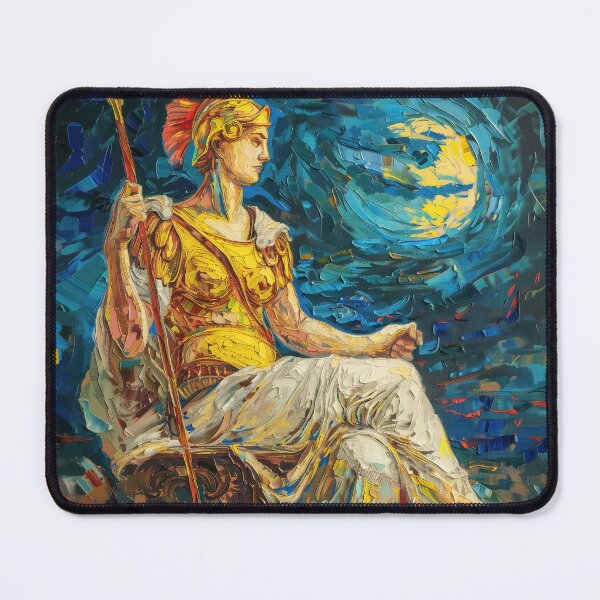 Item preview, Athena | Painting in the style of Vincent van Gogh designed and sold by ComicsFactory.