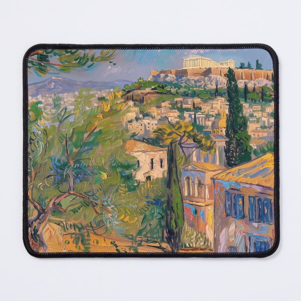 Item preview, Athens | Painting in the style of Vincent van Gogh designed and sold by ComicsFactory.