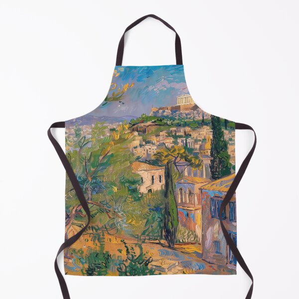 Item preview, Athens | Painting in the style of Vincent van Gogh designed and sold by ComicsFactory.