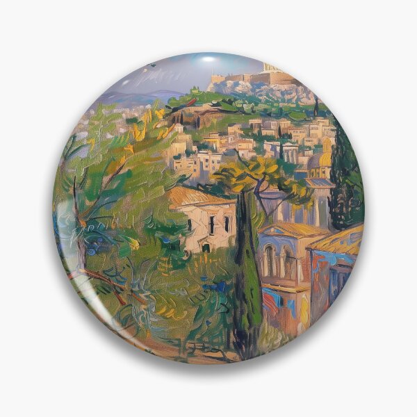 Item preview, Athens | Painting in the style of Vincent van Gogh designed and sold by ComicsFactory.
