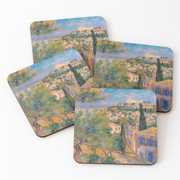 Item preview, Athens | Painting in the style of Vincent van Gogh designed and sold by ComicsFactory.