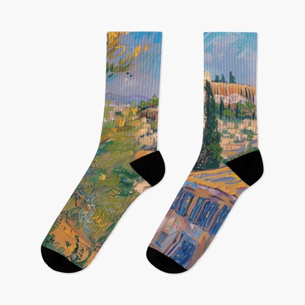 Item preview, Athens | Painting in the style of Vincent van Gogh designed and sold by ComicsFactory.