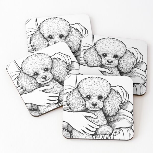 Item preview, The toy poodle is in the owner's arms designed and sold by Svetlana Kalaturskaia.