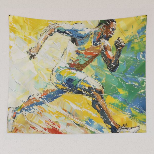 Item preview, Athlete | Painting in the style of Vincent van Gogh designed and sold by ComicsFactory.