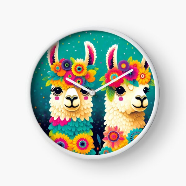 Item preview, Scandinavian Folk art Llama Quartet designed and sold by FOLK ART FUSION by heidiannemorris.