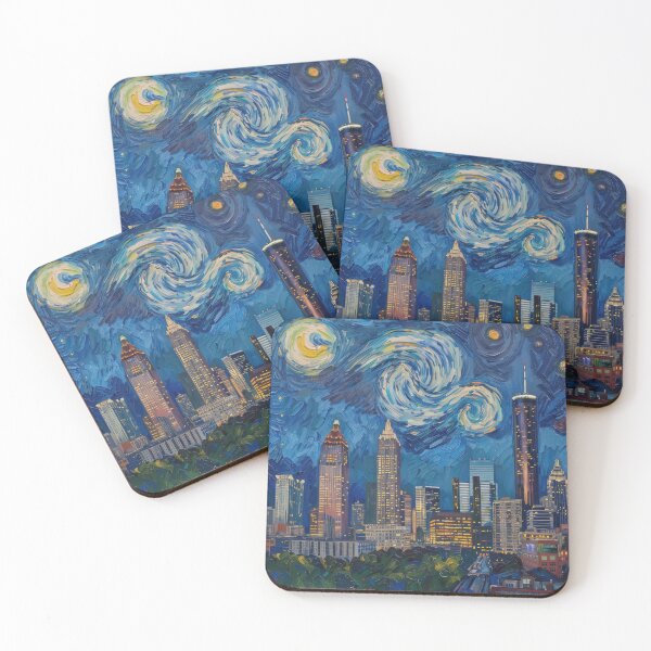 Item preview, Atlanta | Painting in the style of Vincent van Gogh designed and sold by ComicsFactory.