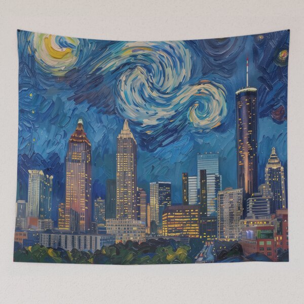 Item preview, Atlanta | Painting in the style of Vincent van Gogh designed and sold by ComicsFactory.