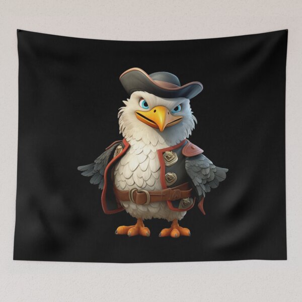 Item preview, Kawaii Seagull Pirate designed and sold by KawaiiArtStyle.