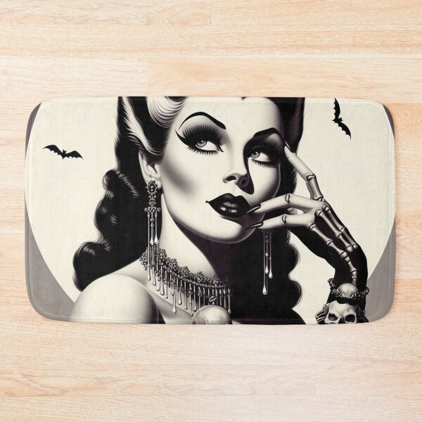 Item preview, Retro Goth Woman designed and sold by PulpVintage.