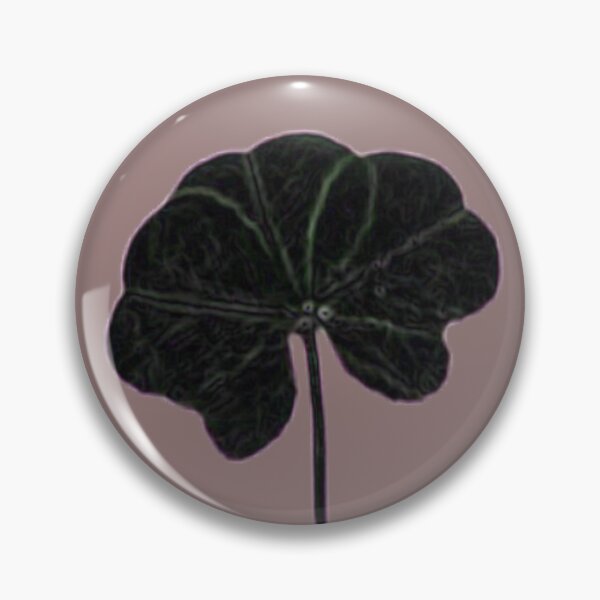 Item preview,  Neutral Clay Black Minimalist Real Five Leaf Clover designed and sold by kattakitty.