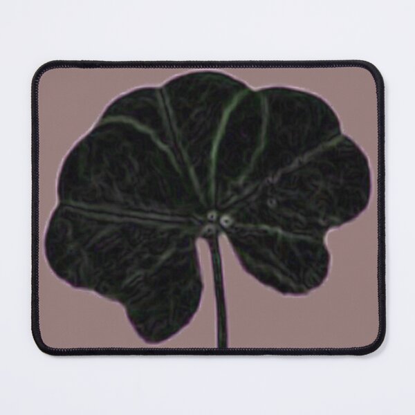 Item preview, Neutral Clay Black Minimalist Real Five Leaf Clover designed and sold by kattakitty.