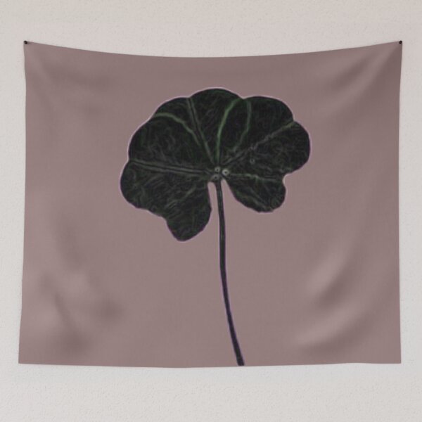 Item preview,  Neutral Clay Black Minimalist Real Five Leaf Clover designed and sold by kattakitty.