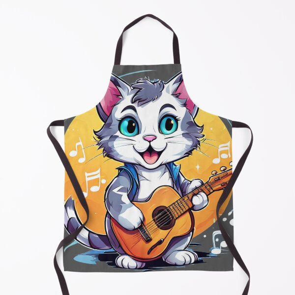 Item preview, The Music Guitar Anime Cat designed and sold by neworionsOrions.