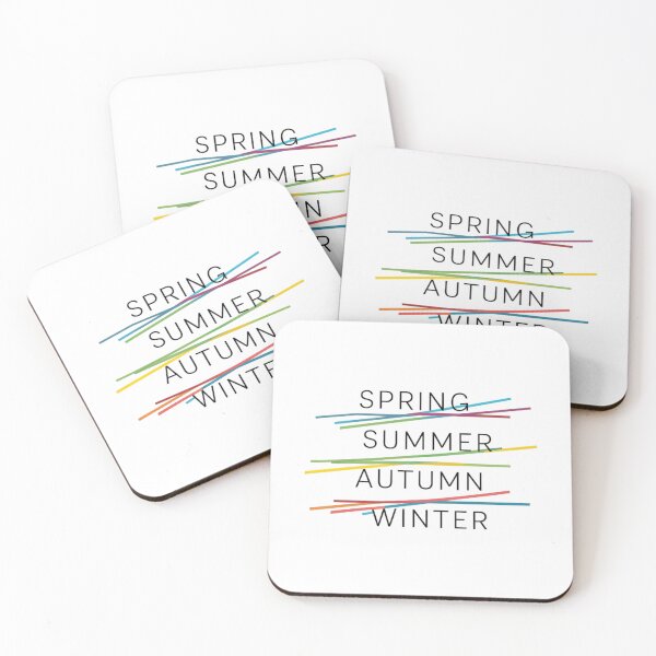 Item preview, Spring Summer Autumn Winter Seasons Colurful Text Font Funny Image designed and sold by Cr320.