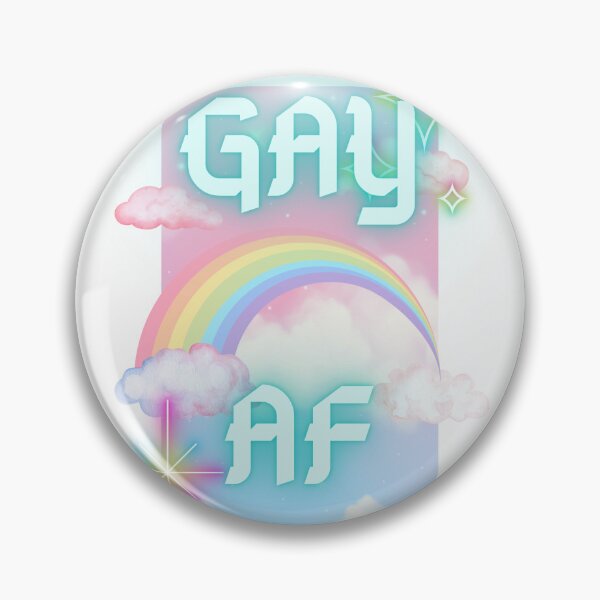 Item preview, Gay AF fancy text designed and sold by loveannastacia.