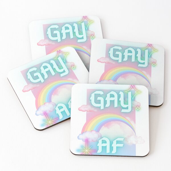 Item preview, Gay AF fancy text designed and sold by loveannastacia.