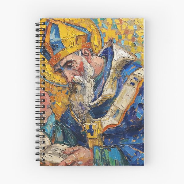 Item preview, Augustine of Hippo | Painting in the style of Vincent van Gogh designed and sold by ComicsFactory.
