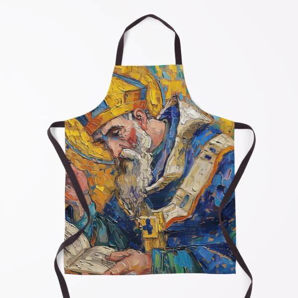 Item preview, Augustine of Hippo | Painting in the style of Vincent van Gogh designed and sold by ComicsFactory.