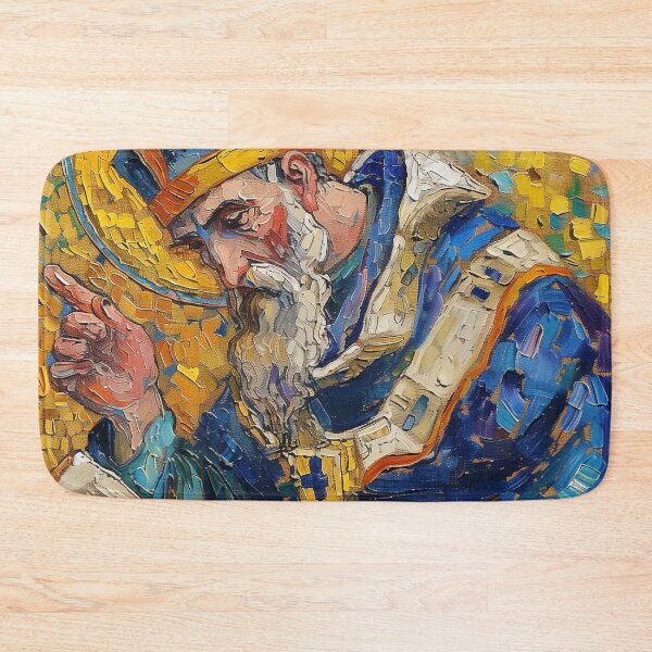 Item preview, Augustine of Hippo | Painting in the style of Vincent van Gogh designed and sold by ComicsFactory.