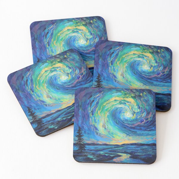 Item preview, Aurora Boeralis | Painting in the style of Vincent van Gogh designed and sold by ComicsFactory.