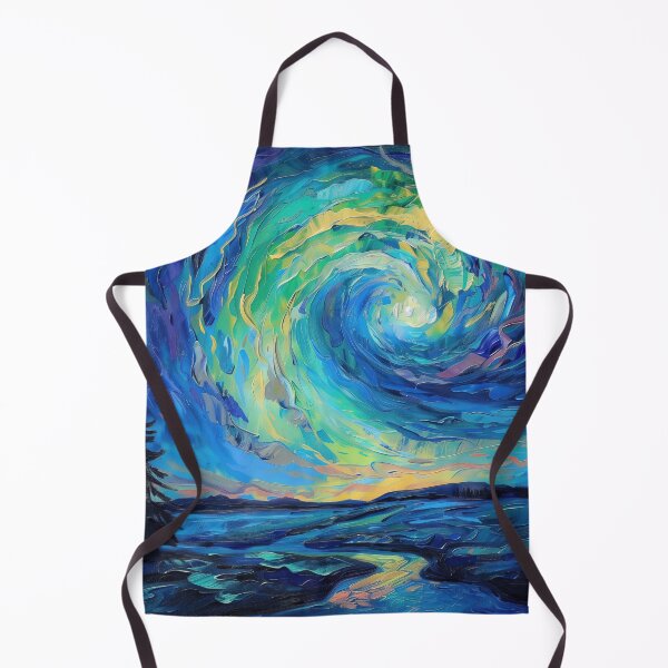 Item preview, Aurora Boeralis | Painting in the style of Vincent van Gogh designed and sold by ComicsFactory.
