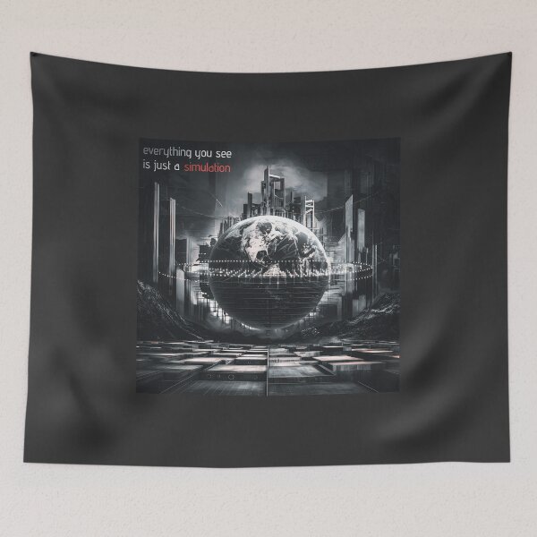 Item preview, Reality Simulation: Artistic Poster for Lovers of Simulation Theory designed and sold by GL!TCH LAB.