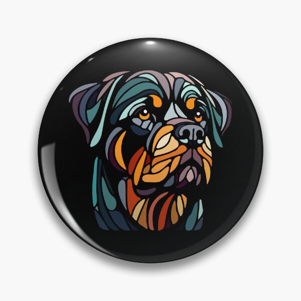 Item preview, Rottwieler dog, rott, rottie geometric art, pop art, Polygonal illustration designed and sold by CutOriginalArt.