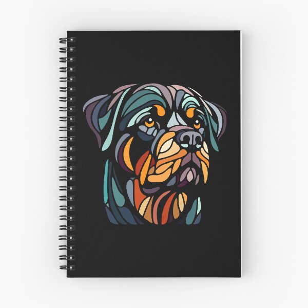 Item preview, Perro Rottwieler, rott, arte geométrico rottie, arte pop, ilustración poligonal designed and sold by CutOriginalArt.