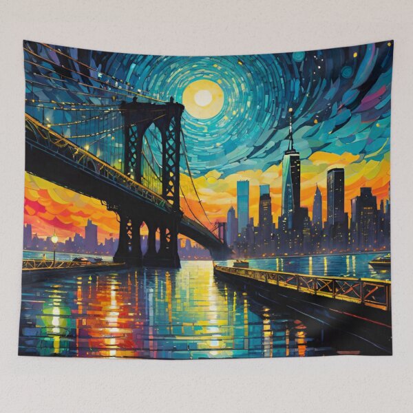 Item preview, Brooklyn Bridge Brilliance: Iconic Landmark in the Big Apple designed and sold by GrizzlyCollective.