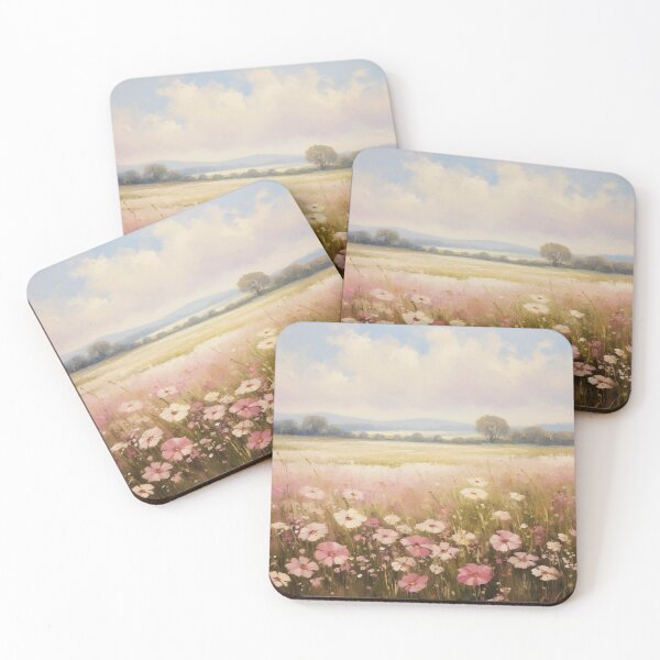 Item preview, Field of Pink Flowers designed and sold by r-tranquility.