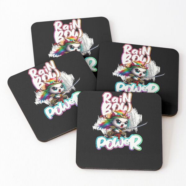 Item preview, Unicorn Samurai, Rainbow Power designed and sold by Ninja-Cat-Corp.
