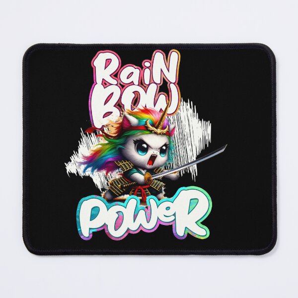 Item preview, Unicorn Samurai, Rainbow Power designed and sold by Ninja-Cat-Corp.