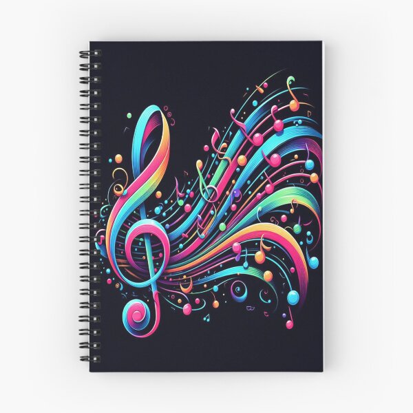 Item preview, Colorful Treble Spreading Music Everywhere AI Generated designed and sold by BrightrDayMusicArt.