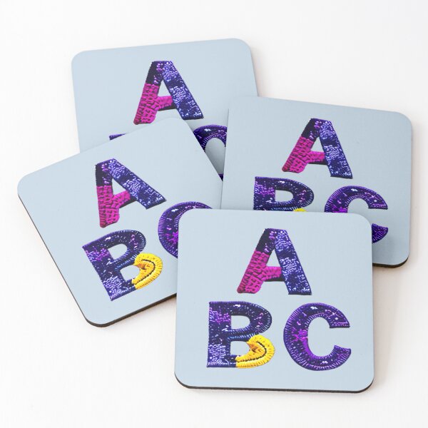 Item preview, letter ABC, monogram. typography collage. ABC art. gift designed and sold by Minibubb.