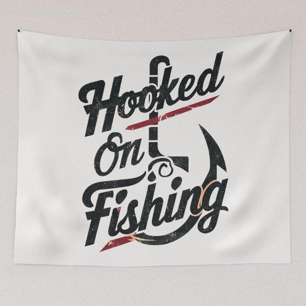 Item preview, Hooked on Fishing designed and sold by HOMEDESIGNPRINT.