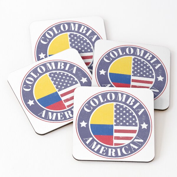 Item preview, Proud Colombian-American Badge - Colombia Flag designed and sold by chrisrivait.