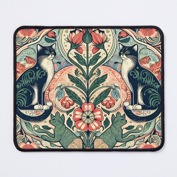 Item preview, Elegant Feline Textiles: A Purrrfect Gift Idea for Cat Lovers designed and sold by CinEmmaDesign.
