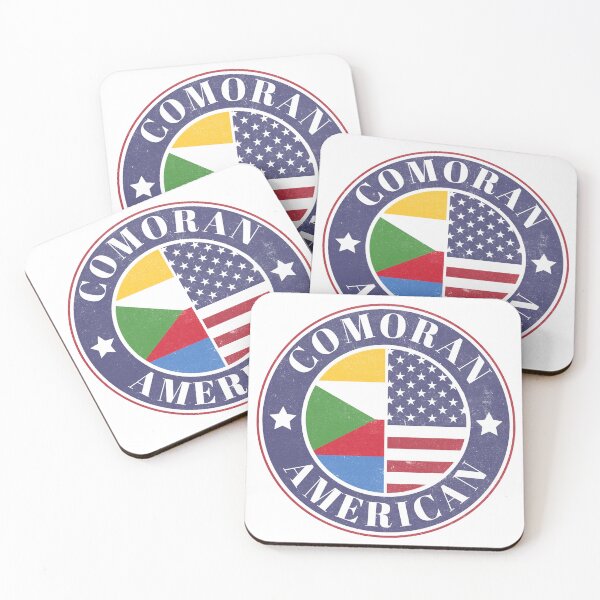 Item preview, Proud Comoran-American Badge - Comoros Flag designed and sold by chrisrivait.