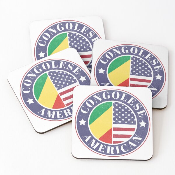 Item preview, Proud Congolese-American Badge - Republic of the Congo Flag designed and sold by chrisrivait.